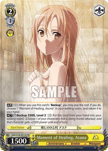 Asuna (Healing Moment SR) (SAO/S100-E013S SR) card